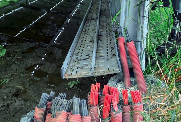 Diebe schneiden die Kabel einfach ab. Der Schaden ist riesig, weil aufwendig neue Kabel verlegt werden müssen.