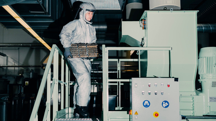 Die wertvollen Stoffe kehren im Kreislauf zur Produktion zurück.