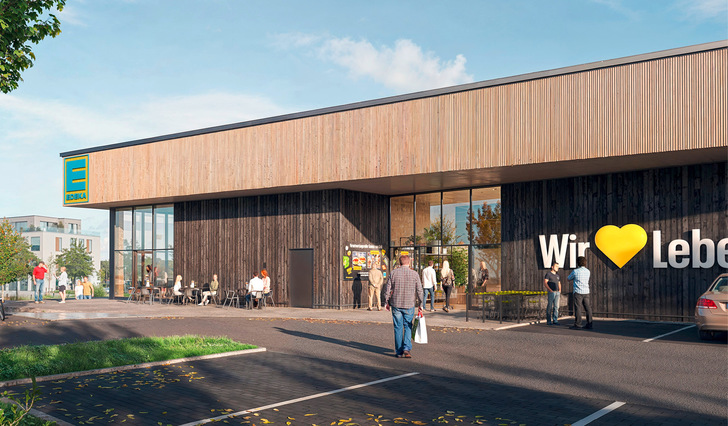 In Braunschweig-Lamme wird im Mai der erste rückbaufähige Supermarkt Deutschlands eröffnet.