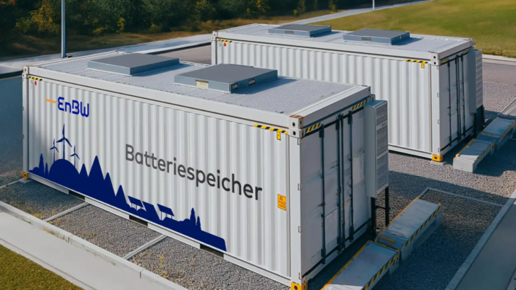 Batteriespeicher spielen beim Ausgleich volatiler Wind- und Solarenergie eine wichtige Rolle. 