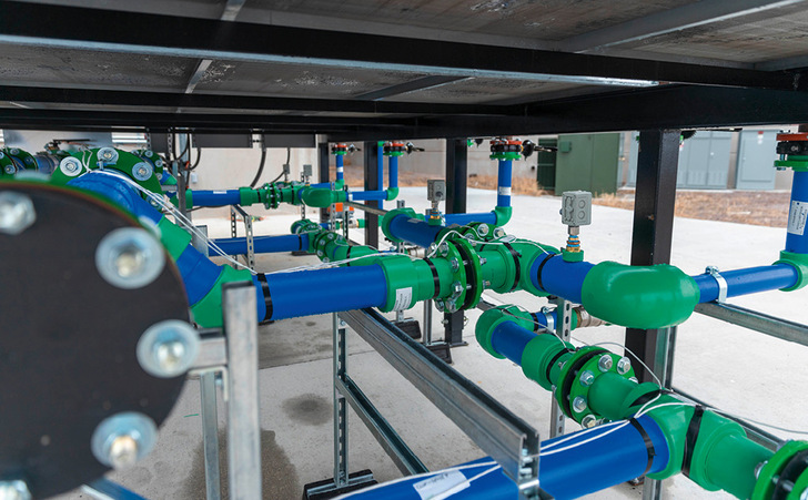 Aquatherm blue kommt im Hyperscale-Rechenzentrum Novva in Salt Lake City zum Einsatz. - © Bild: Aquatherm