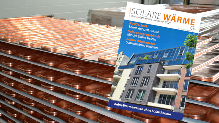 Das neue Handbuch Solare Wärme zeigt die aktuelle Entwicklung der Technologie. - © Gentner Energy Media/Velka Botička