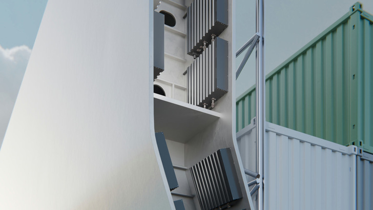 Genauso wie die Module der Navigator-Serie lassen sich auch die neuen Compass-Batteriesysteme in nahezu jedem Winkel des Schiffs verbauen.