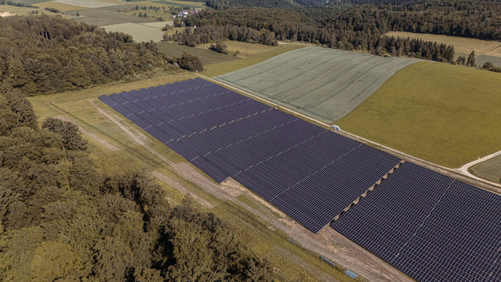 Mit dem Solarpark Pappelau baut Lichtblick seine zweite Freiflächenanlage innerhalb von wenigen Wochen.