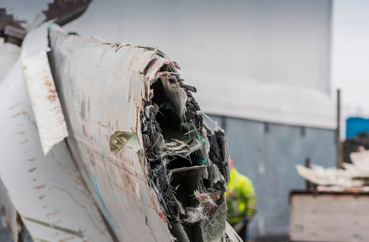 Rotorblattzerlegung bei Eurecum in Lutherstadt Eisleben