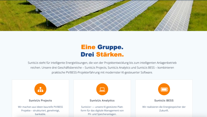Sunisus stärkt Speichergeschäft durch Übernahme von Energieglück.