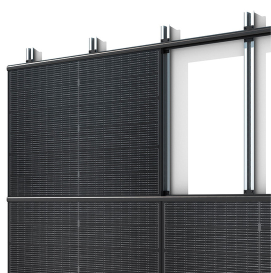 Für sein Montagesystem IBC Wall Fix liefert IBC Solar passende bauaufsichtlich zugelassene PV-Module.