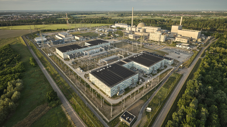 Energiepark Philippsburg: EnBW plant hier einen Batteriespeicher mit 400 Megawatt neben einem Konverter.