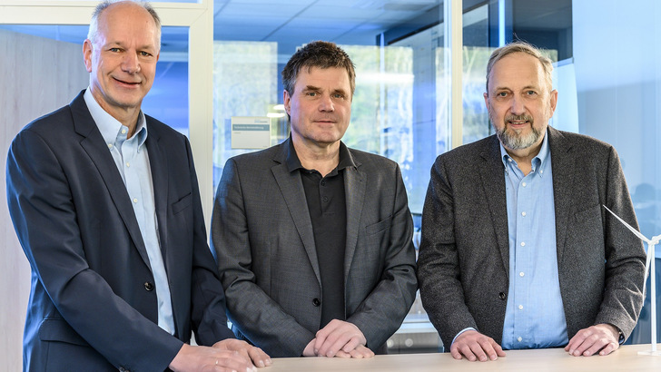 Unternehmensgründer Deutsche Windguard (von links): Axel Albers, Knud Rehfeldt und Gerhard Gerdes.