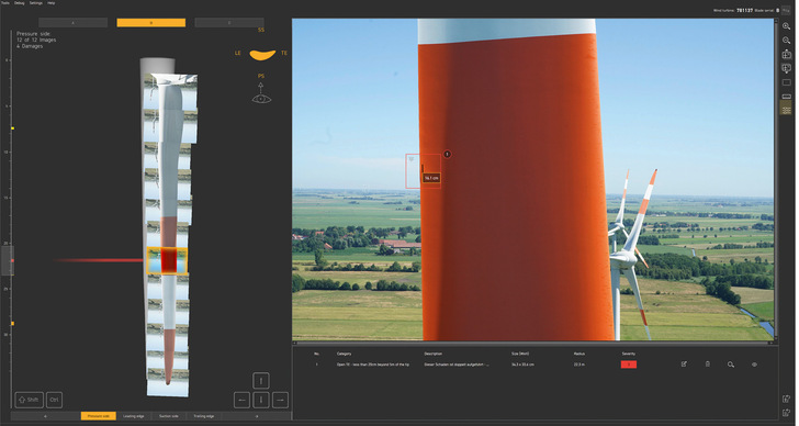 Das Tool bietet eine umfassende Übersicht und ermöglicht gleich­zeitig eine millimeter­genaue Analyse, die selbst kleinste Schäden sichtbar macht.