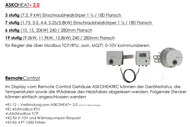 Askoma bietet eine breite Palette von Einschraubheizpatronen für Installateure und ihre Kunden. - © Askoma Askoma bietet eine breite Palette von Einschraubheizpatronen für Installateure und ihre Kunden.