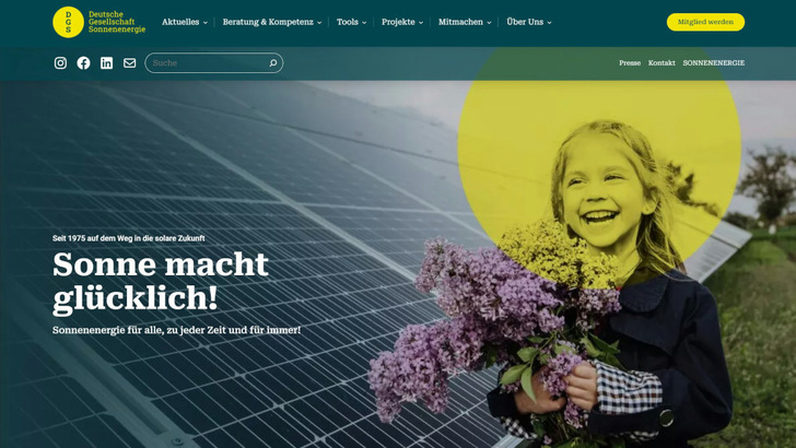 Die DGS hat ihren Auftritt im Internet erweitert und modernisiert. - © DGS Die DGS hat ihren Auftritt im Internet erweitert und modernisiert.