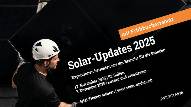 Das Solar-Update von Swissolar findet in diesem Jahr gleich zweimal statt.