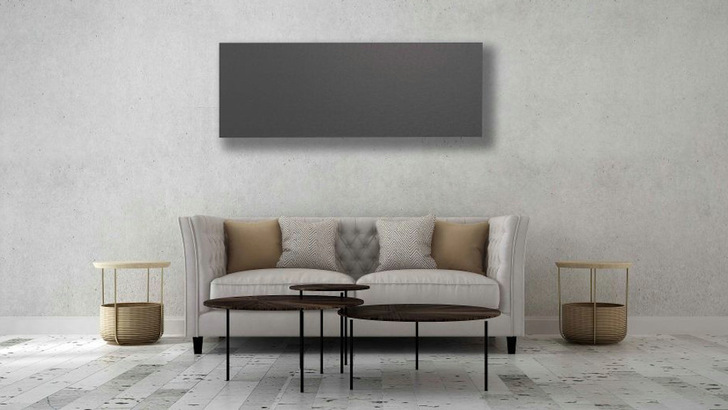 Infrarotheizfläche im Wohnzimmer.