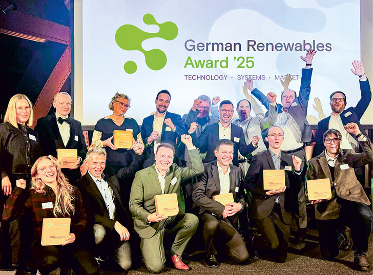 Große Freude bei den Gewinnern des German Renewable Award 2025