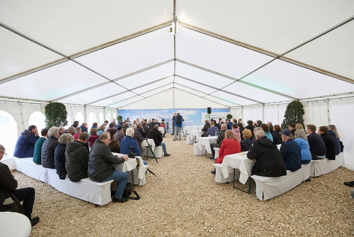 Eröffnungsfeier im Windpark Magolsheim auf der Schwäbischen Alb bei Münsingen, 2025