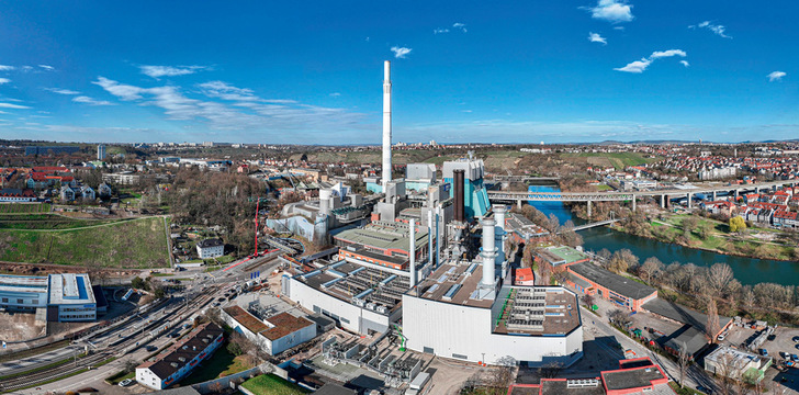 Das neue H2 -ready-Fuel-Switch-Kraftwerk der EnBW in Stuttgart-Münster ist in Betrieb.