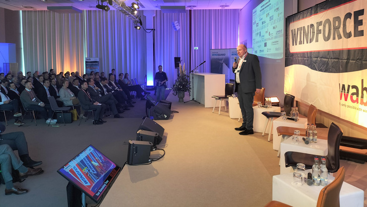 WAB-Geschäftsführer Markus Nölke bei der Windforce 2026