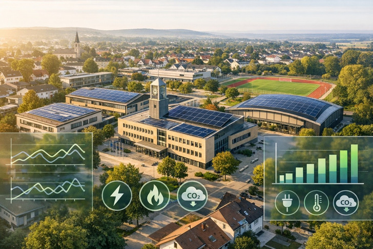 Systematisches Energiemanagement hilft Kommunen, den Energieverbrauch ihrer Liegenschaften zu senken, Kosten zu sparen und CO₂-Emissionen nachhaltig zu reduzieren.