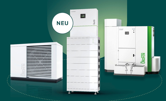 Das neue Energiesystem von Ökofen kombiniert Pelletkessel, Wärmepumpe und Greenbox. Das Produktangebot wird durch neue Greenfox-Wärmepumpen sowie den Großkessel Pellematic Condens XL ergänzt.
