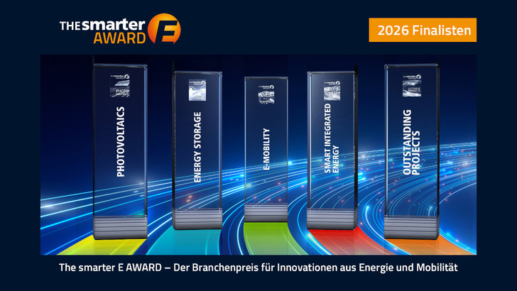 Die The smarter E Awards werden in fünf Kategorien vergeben. Die Finalisten für die Kategorie Photovoltaik stehen fest.