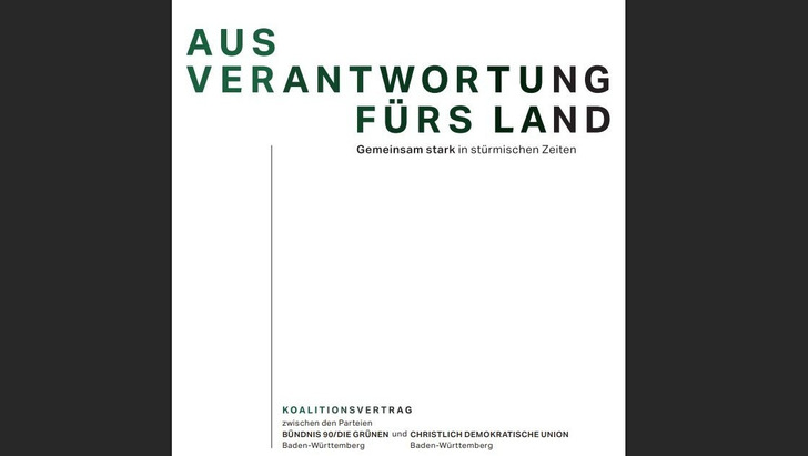 Koalitionsvertrag Grün-Schwarz 2026 in Baden-Württemberg