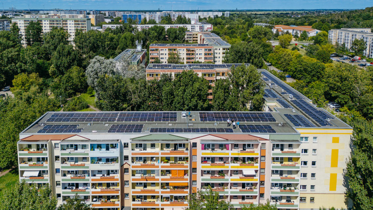 Mieterstromprojekt im Berliner Stadtteil Marzahn.