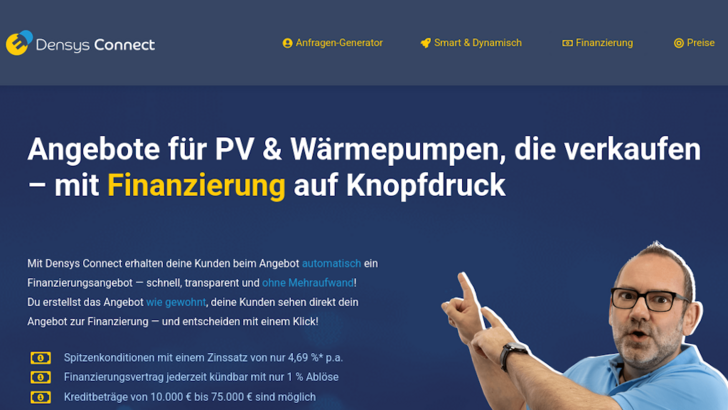 Die Finanzierung wird innerhalb kurzer Zeit geprüft und zugesagt.