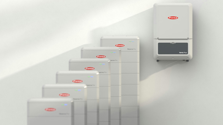 Im Fokus der Messe steht bei Fronius die neue Hochvoltbatterie Reserva Pro.
