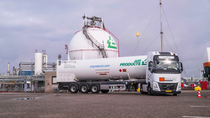 Wasserstoff-Lieferant Air Products im Hafen von Rotterdam