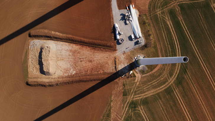 Symbolbild: Repowering-Windpark Walkhügel, Anfang 2022 in Sachsen-Anhalt