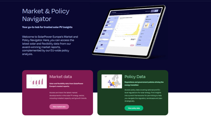 Die neue Datenplattform von Solarpower Europe bietet einen tiefen Einblick in den Photovoltaik- und Speichermarkt.