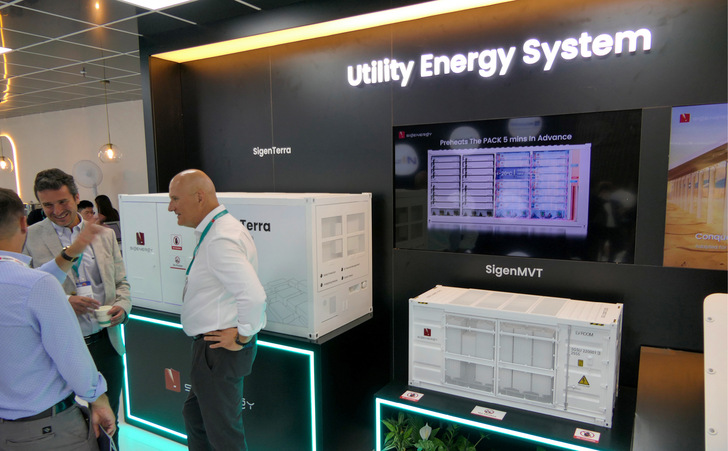 Der Messestand von Sigenergy in München.
