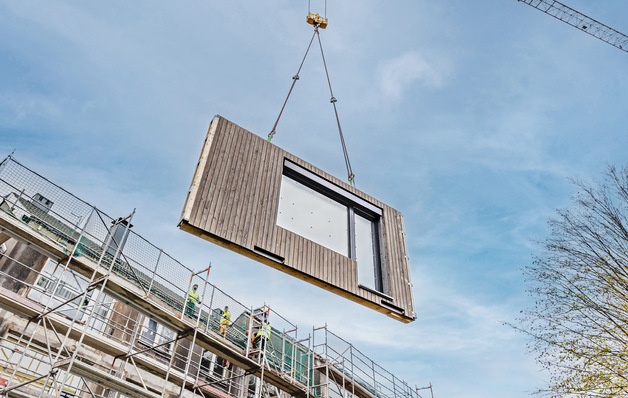 Bis zu 45 Prozent aller Mehrfamilienhäuser sind nach bisherigen Portfolioanalysen prinzipiell für den zukunftsweisenden Energiesprong-Sanierungsansatz geeignet.