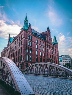 Block H in der Hamburger Speicherstadt