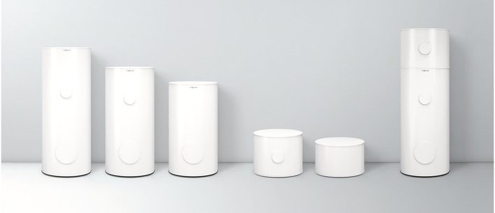 Speicher-Wassererwärmer und Heizwasser-Pufferspeichern lassen sich bei Viessmann kombinieren.