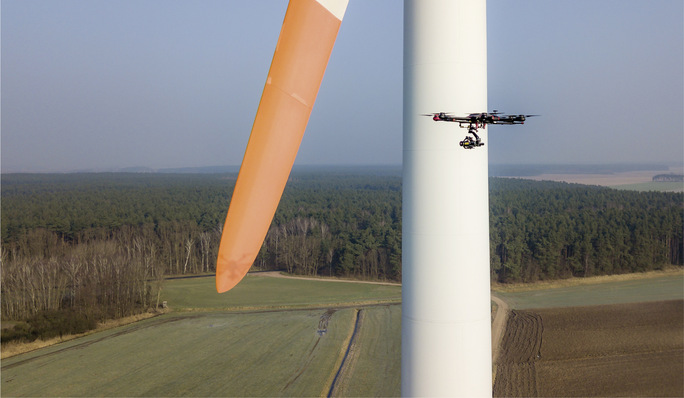 Die Sichtwartung per Drohne oder per bodenbasiertem Kamerasystem sorgt für geringere Stillstandszeiten.