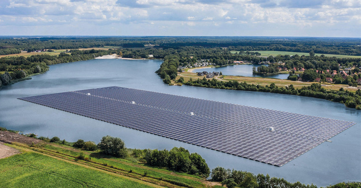 Beispielprojekt Tynaarlo von Baywa r.e. in den Niederlanden.