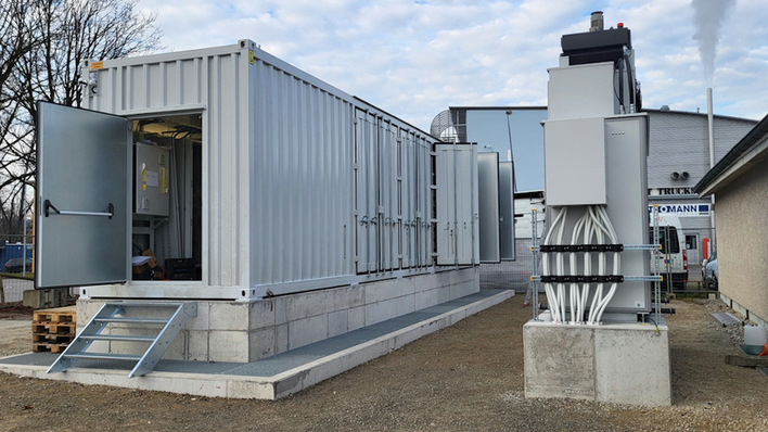 So wie das System in Frauenfeld im Thurgau wird auch der neue Speicher zur Stabilisierung des Netzes dienen.