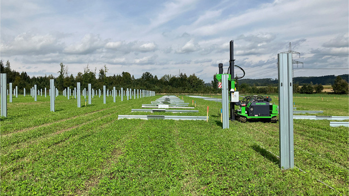 Nur zwei Prozent der Fläche werden von der Photovoltaikanlage beansprucht.