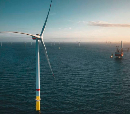 Borkum Riffgrund 3, Errichtung in der Nordsee