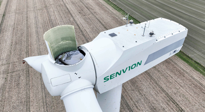 Senvion-Anlagen stehen speziell im Bereich des Blattlagers unter Beobachtung, damit Risse im frühen Stadium entdeckt werden.