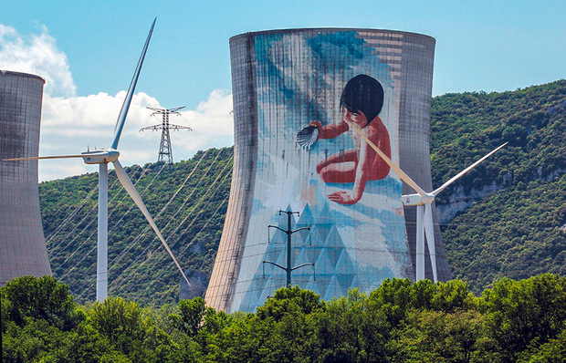 Französisches Kernkraftwerk Cruas an der Rhône: Weil das ­zweitwichtigste EU-Windkraftland so wie Europa- und EU-Top-Markt Deutschland und EU-Windkraft-Nummer Drei Finnland beim Windparkbau stagnierten, fielen Ausfälle wie Niederlande und Schweden ins Gewicht.