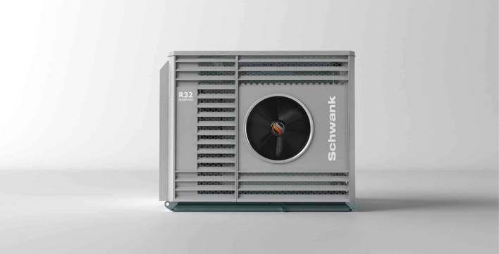 In dem Schwank-RLT-Gerät ist eine Wärmepumpe eingebaut.