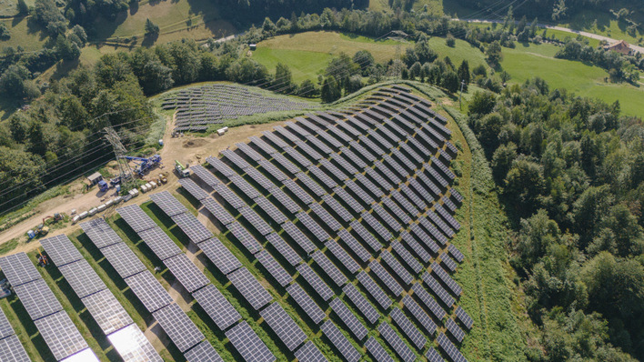 Die Neigung der Anlage ist zwischen 20 und 40 Prozent: eine echte Herausforderung beim Bau.
