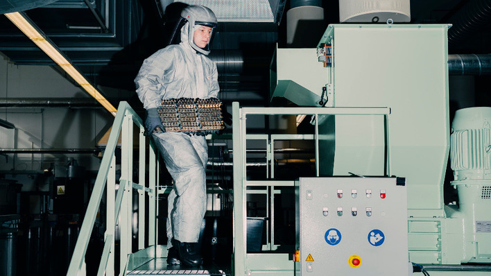 Die wertvollen Stoffe kehren im Kreislauf zur Produktion zurück.