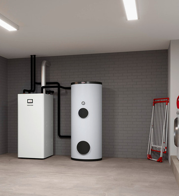 Stiebel Eltron gibt für seine Erdreich-Wärmepumpe WPE-I Plus je nach Größe eine saisonale Leistungszahl (Seasonal Coefficient of Performance) von 5,21 beziehungsweise 5,4 an.