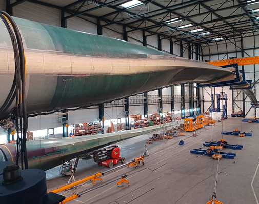 Nordex-Blatttest für neue Großwindturbine N175