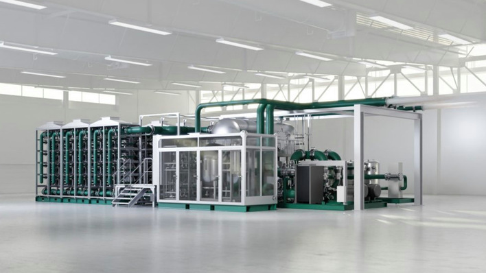 Zwei dieser Elektrolyseure inklusive Speicher wird Quest One nach Köln liefern.