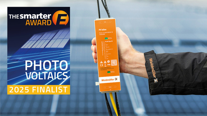 Der Überspannungsschutz PV Inline wurde für den Innovationsaward der Messe in München nominiert.